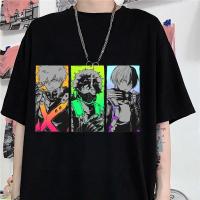 Camiseta Gráfica De Técnica Casual Para Jóvenes Con Estampado De Personajes De Anime Manga T-Shirts Corta Manga Cuello Redondo Para Mujer - details 1