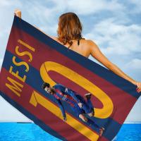 Toalla De Baño Superstar De Fútbol M-Messi 10 Impresión Toalla De Playa Absorbente Y Transpirable Para Niñas Y Niños Toalla De Poliéster/Celulosa Combinada Tamaño 30x60 Cm - details 2