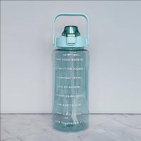 Botella De Agua Portátil De Gran Capacidad Con Marca De Tiempo Para Ciclismo Running Y Viajes Transparente Y Conveniente - details 9
