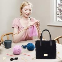 Kit De Manualidades DIY Para Tejer Y Crochet Bolsa Hilo De Malla Y Plástico Para Bordado Y Costura Kit De Creación De Bolsas Tejidas a Mano - details 3