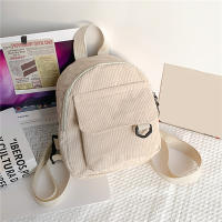 Mochila Mini Para Mujer De Cordón Sólido Y Estilo Casual Gran Capacidad Duradera Para Viajes Y Escuela Con Cierre De Cremallera - details 18