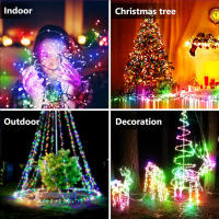 Luces De Cadena LED Faeir Para Bodas Y Fiestas Navideñas Impermeables Con Cambio De Color Rainbow Decoración De Hogar Irregular DC Auto-Contenida - details 10