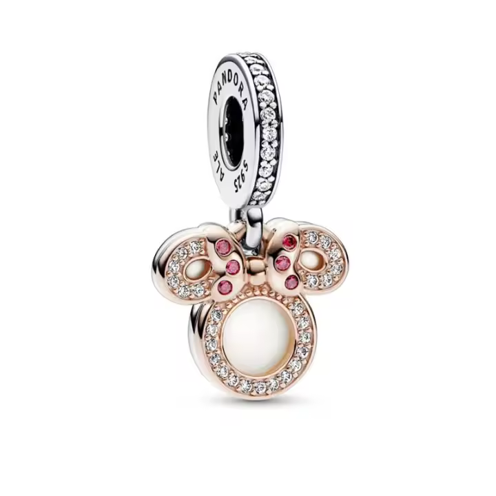 Charm Colgante Pandora Doble Silueta Minnie Disney 782615C01 - 1