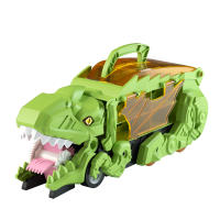 Gran Dinosaurio Devorando Coche Juguetes Tyrannosaurus Rex Aluminio Ejection Inercia Transporte Coche Juguete Para Niños Regalo De Cumpleaños - details 4