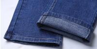Pantalones De Mezclilla Negra Azul Para Hombre 2025 Primavera Moda Clásica Slim Straight Business Ropa Masculina Denim Pantalones De Mediana Elasticidad Tatting mid Waist Full Length Para Todas Las Estaciones - details 25