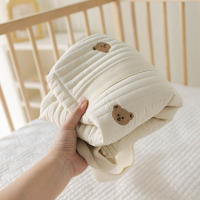 Bolso De Hombro Portátil De Oso Lindo Bordado Gran Capacidad Dibujos Animados Para Madre Bebé Padre Hijo Bolsa De Mamá - details 7