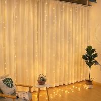 Cortina De LED 6M Para Ventana Con Alimentación USB Y Control Remoto Decoración Navideña Con Luces Faeiry Festoon - details 6