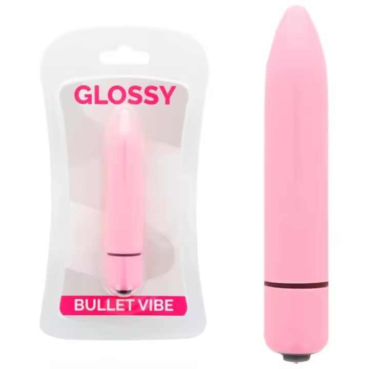 Glossy Thin Vibrador Rosa 1Ud - 1
