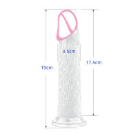 Dildo Realista De Goma Con Ventosa Para Mujeres Estimulador De Clítoris Y Masturbador Vaginal Juguetes Sexuales Para Lesbianas Tamaño 19cm X 3.5cm - details 6