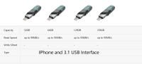 SanDisk USB Flash Drive IXPand OTG Lightning USB 3.1 256GB 128GB 64GB 32GB Pen Drive Para iPhone & iPad MFi Certificación CE Memoria USB - details 0