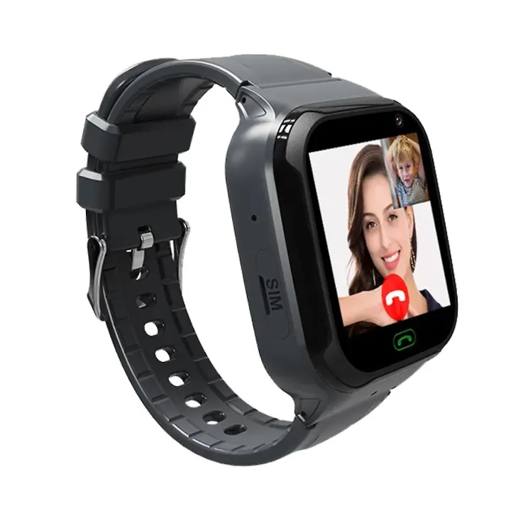 4G Kids Tracker Smart Watch SIM LBS/WiFi/GPS Position HD Camera SOS Call Watch - 1