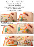 Juego De Puzzle De Laberinto Magnético En Madera Para Niños Y Niñas Juguete Educativo Montessori Con Pluma De Color Y Números Regalo Para Aprendizaje - details 2