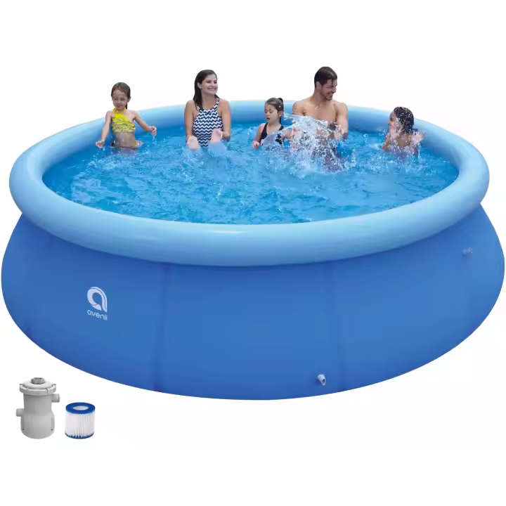 YUMO HOUSE- Piscina Desmontable de 360 x 76 cm Con depuradora 1136 litros, Capacidad 5377 litros-Piscina Desmuntable de 360 ​​x 76 cm Amb depuradora 1136 litres, Capacitat 5377 litres - 1