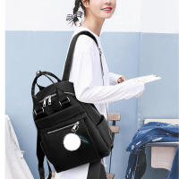 Mochila Oxford de viaje impermeable para mujer, bolso escolar conciso informal, de alta calidad, a la moda - details 28