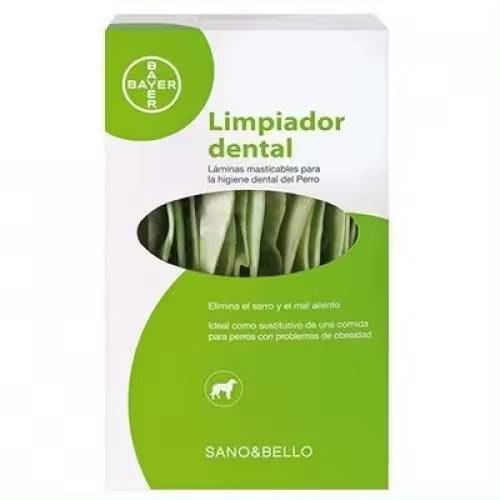 Sano Bello Limpiador Dental 140 gr Láminas masticables para la higiene dental del perro - 1