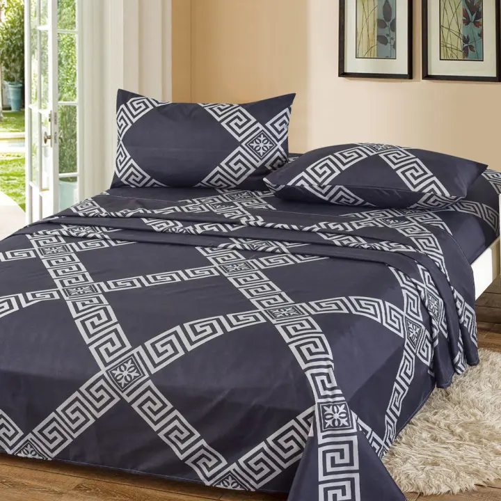 Textilwi - Juego de Sábanas Estampadas Poliéster para Cama 90/105/135/150 - Sábana Bajera Ajustable - Funda Almohada Suave y Cómodo - 1