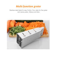 Rallador De Cocina Multifuncional De Acero Inoxidable Con Cuchillas De 4 Lados Para Verduras Queso Y Frutas Herramienta Manual Con Contenedor - details 1