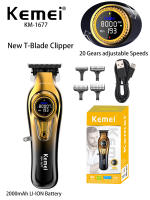 Cortador De Pelo Eléctrico Kemei KM1677 Para Hombres Con Base De Carga Máquina De Corte Profesional De Pelo Incluye 5 Piezas De Tamaño Diferente Tiempo De Carga Rápida Y Batería Duradera - details 5