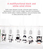 Juguete Colgante Para Bebé Nuevo Con Alto Contraste Negro Y Blanco Mocion De Campanas Suave De Peluche Rattle Educativo Para Infantes De 0 a 12 Meses - details 8