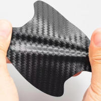4Pcs Pegatinas De Protección Para Manijas De Puertas De Coche Película De Fibra De Carbono 3D Cubre Rasguños Protector Universal Accesorios Automotrices - details 2