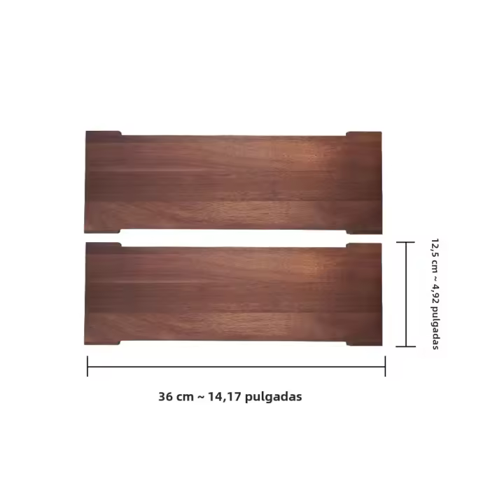 2Pcs Tabla De Camping Multifuncional Unitaria Portátil Tablero De Extensión Para Mesa De Camping IGT Tablero De Comida Para Exteriores Color Madera - 1
