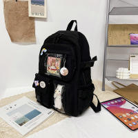 Mochila De Nylon Impermeable Para Mujer Con Múltiples Bolsillos Kawaii Para Estudiantes Con Capacidad Para Laptop Y Libros - details 22