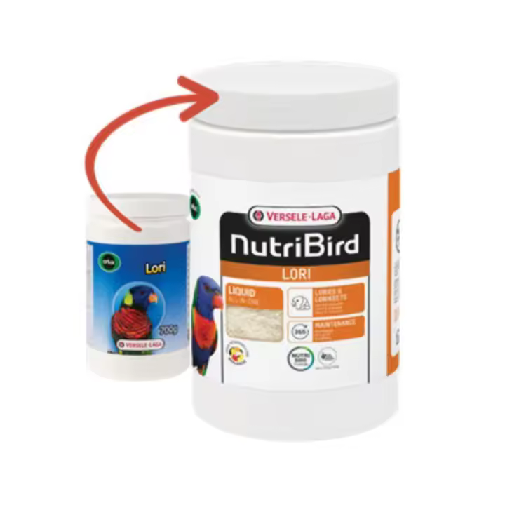 VERSELE-LAGA NUTRIBIRD LORI. ¡Plumaje brillante, energía y vitalidad! Nutribird Lori, tu mejor elección para la alimentación de loris y obtener resultados óptimos durante la cría - 1