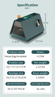 Incubador De 10 Casas Pequeñas Para Huevos Con Función De Girado Automático Control De Humedad Y Temperatura Para Cría De Pollos - details 13