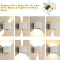 Lámpara De Pared Exterior IP65 Impermeable LED 85-265V Para Decoración Del Hogar Jardín Puerta Garage Pasillo Interior Luz De Exteriores - details 3