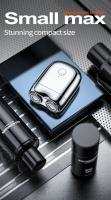 Afeitadora Eléctrica Portátil Para Hombres Mini USB Recargable Regalo Para Novio Afeitadora De Barba Viaje Caja De Regalo Material PVC - details 1
