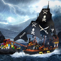 Bloques De Construcción Pirata Con Perla Negra Grande Castillo Real Guías De Batalla Juguetes Para Niños Y Niñas Regalos - details 3