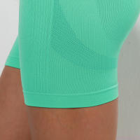 Shorts Deportivos Para Mujer Cintura Alta Sin Costuras Push up Fitness Ciclismo Yoga Levantamiento De Glúteos Shorts Deportivos - details 4