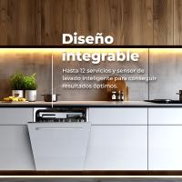 Lavavajillas integrable EVVO Di.2, 14 Cubiertos, 8 Programas, Inox, Ancho 600 mm - details 0