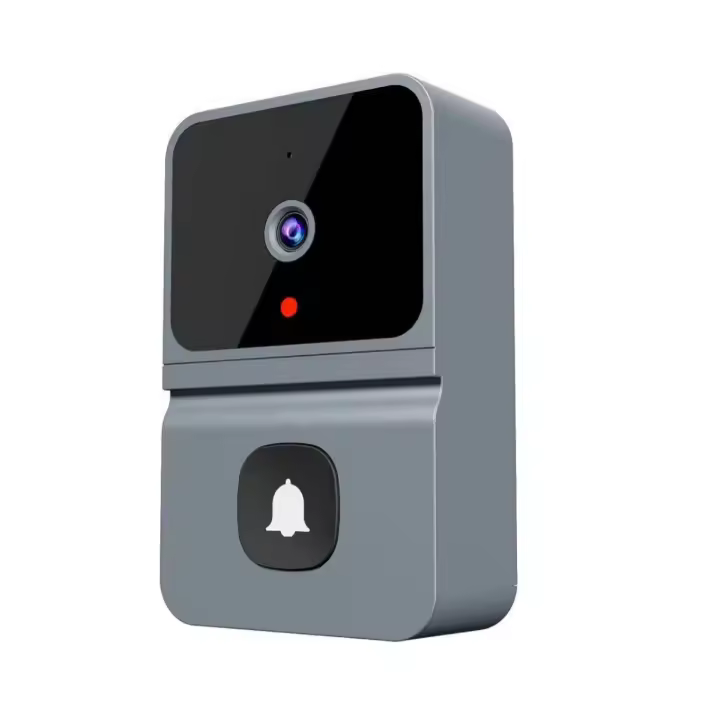 Timbre Inalámbrico con Cámara, Videoportero WiFi Ring Doorbell WiFi 480P Almacenamiento en Nube Timbre Inteligente con Visión Nocturna, Audio Bidireccional (Negro) - 1