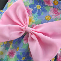 Vestido De Verano Para Bebé Niña Con Gran Lazo Y Flores De Fresa Vestido De Diario De Longitud De Rodilla Para Niñas - details 7