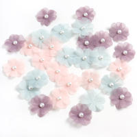 10/30/50Pcs Flores Artificiales Rosa Para DIY Vestido De Novia Decoración De Casa Boda Cumpleaños Regalo De Pasteles Accesorios - details 4