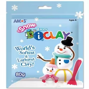 Sobre de arcilla polimérica de 80 grs nieve i-Clay - 1