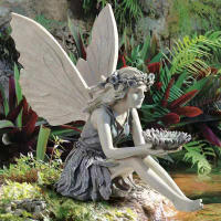 Estatua De Hada De Resina Decoración De Jardín Ángel Niña Artefacto De Joyería Material De Resina Origen China Continental - details 3