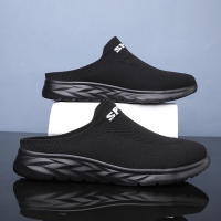 Zapatillas De Hombre Ligero Y Transpirable Media Pantuflas Antideslizantes Casual Comodidad Grandes Tamaños Zapatos Planos Slip on Para Exteriores Verano Mesh Suela EVA - details 8