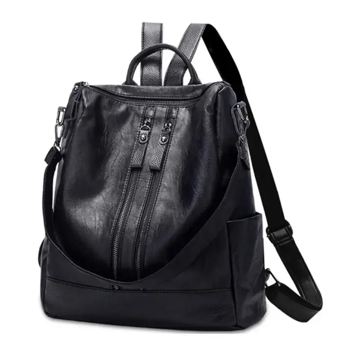Bolso Escolar de gran capacidad, bolsos de hombre de viaje, color Negro - 1