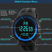 Reloj Deportivo Digital Para Hombre Con Pantalla Grande Luminosa Impermeable Multifuncional Militar Reloj De Pulsera Electrónico Con Alarma Y Cronómetro - details 8