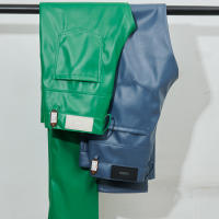 Pantalones De Cuero Para Hombre Ajustados Con Stretch Moda PU Para Fiestas Y Danza Streetwear Cierre De Cremallera Estilo Chic - details 5