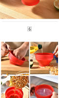 Bol De Silicona Para Popcorn Al Microondas 1/3Pcs Rojo Con Tapa Hacer Popcorn Fácil Herramienta De Cocina De Alta Calidad Para Frutas Y Galletas - details 6