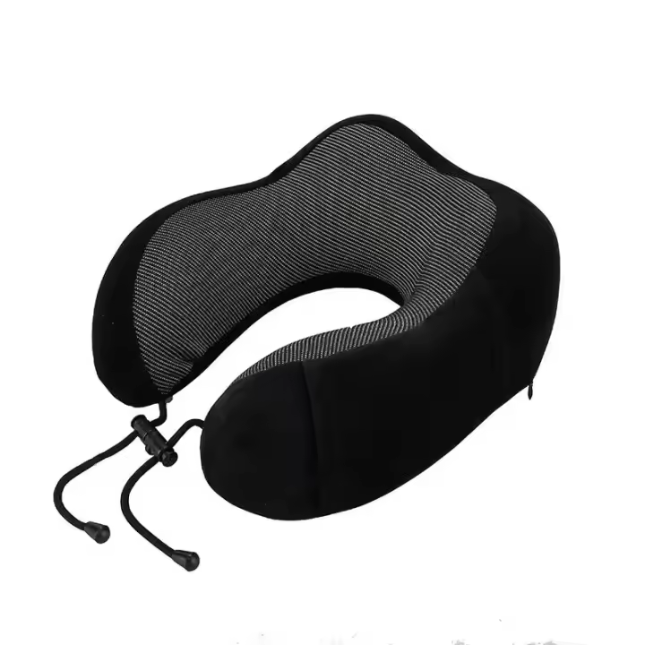 Almohada De Memoria Para Viaje Con Soporte Cervical En Forma De U Para Coches Y Aviones Tejido Magnético Suave Y Confortable Para El Cuello - 1