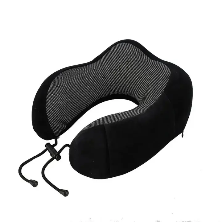Almohada De Memoria Para Viaje Con Soporte Cervical En Forma De U Para Coches Y Aviones Tejido Magnético Suave Y Confortable Para El Cuello - 1