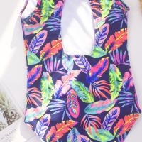 Traje De Baño Unipersonal Para Niñas Con Estampado De Leopardo 8-12 Años Moda Verano Ropa De Playa Exterior Para Niñas - details 11