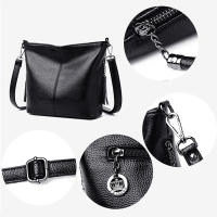 Bolso De Hombre Para Mujer En Cuero De Alta Calidad De Color Sólida Bolso Cruzado Pequeño Estilo Fashion Bolsa De Mano 2025 - details 1