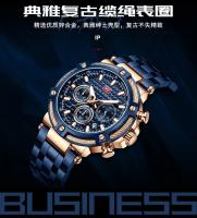 Reloj De Hombre MINI FOCUS Grande Resistente Al Agua Con Luminiscencia Y Calendario Acero Inoxidable Cuarzo Estilo Casual - details 14