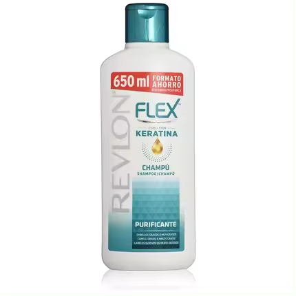 REVLON Flex Keratin Champú Purificante Cabello Graso 650 ml - 1