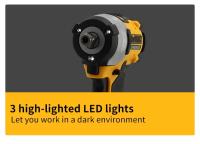 Llave De Impacto Sin Cable Dewalt DCF922 De Alta Torque Con Velocidad Variable Herramienta Eléctrica Recargable 20V Para Uso Comercial - details 10